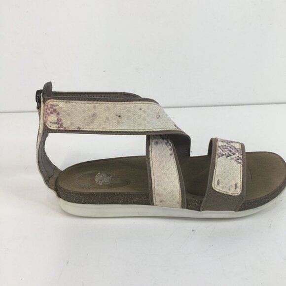 Rockport Romilly Gore Zip Python Print Sandals Size 8 - Picture 4 of 11